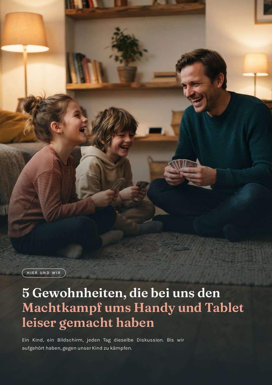 Titelseite des kostenlosen PDFs mit den 5 Gewohnheiten für Familien